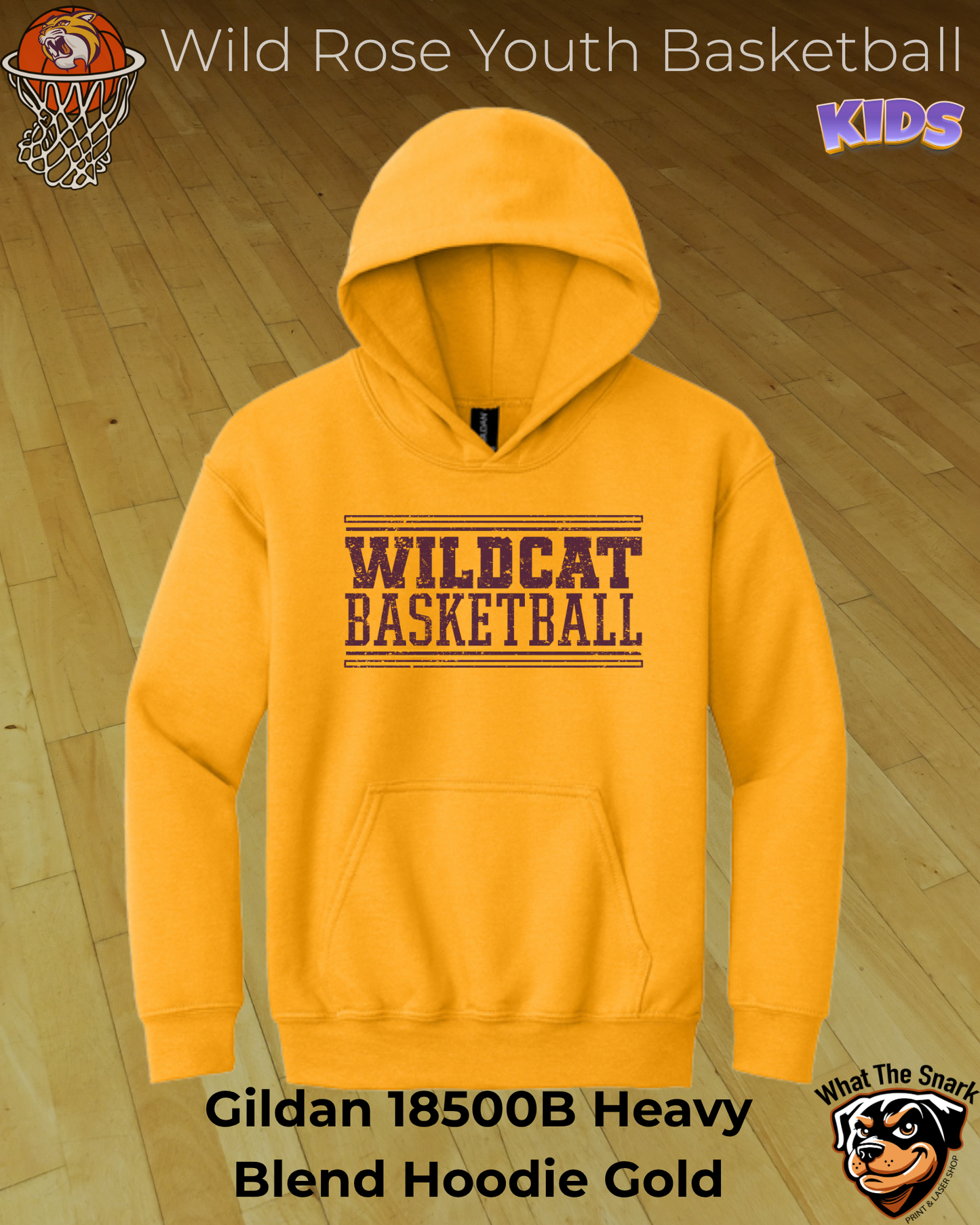 Wildcat Basketball Youth Hoodie