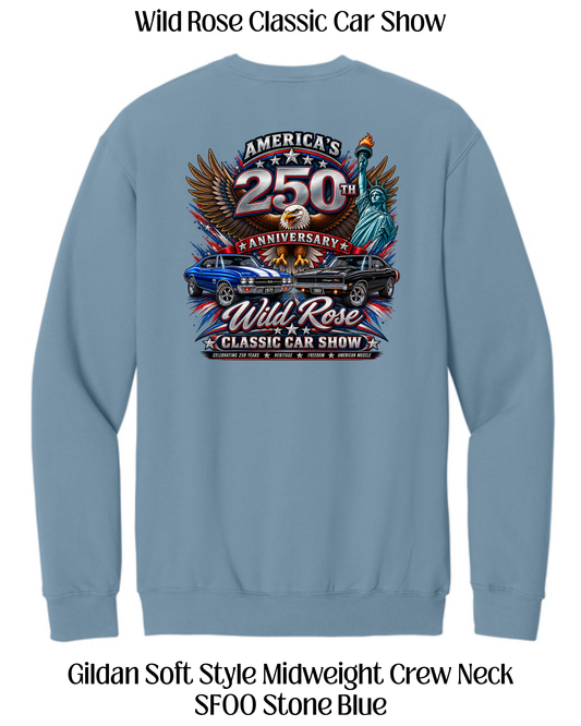 WR Classic Car Show America's 250th Crewneck Sweatshirt