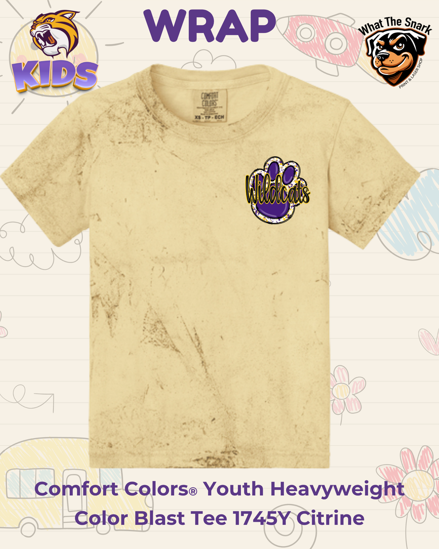 WRAP Livin' the Wildcat Life Youth Tee