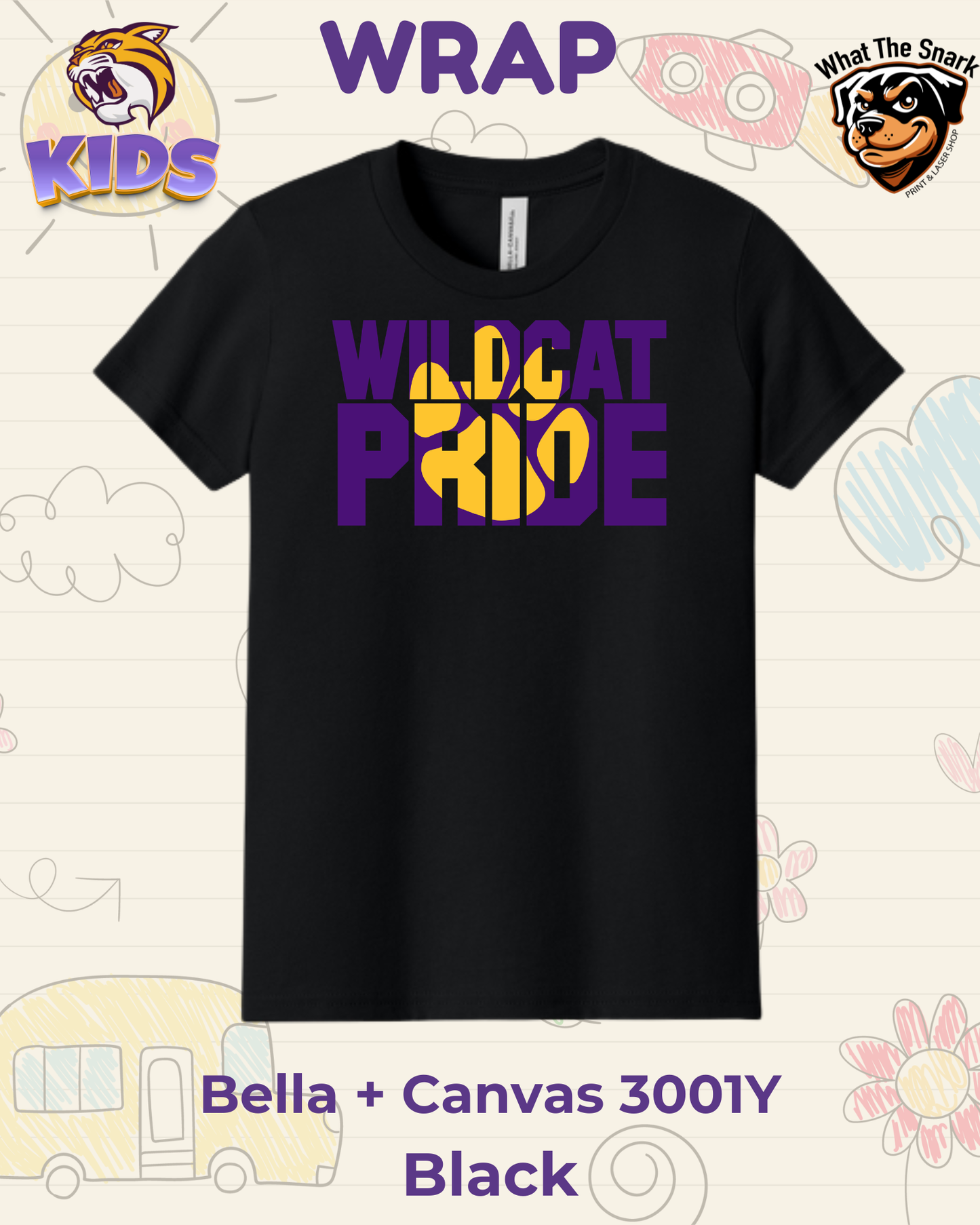 WRAP Wildcat Pride Youth Tee