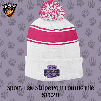 Wild Rose Wildcats Stacked Pom Pom Beanie