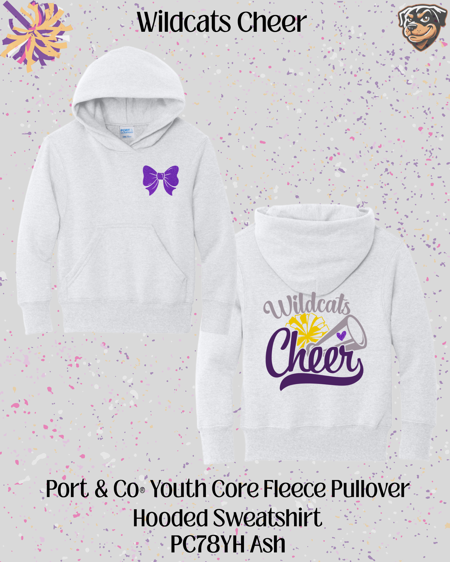 Wildcats Cheer Youth Hoodie