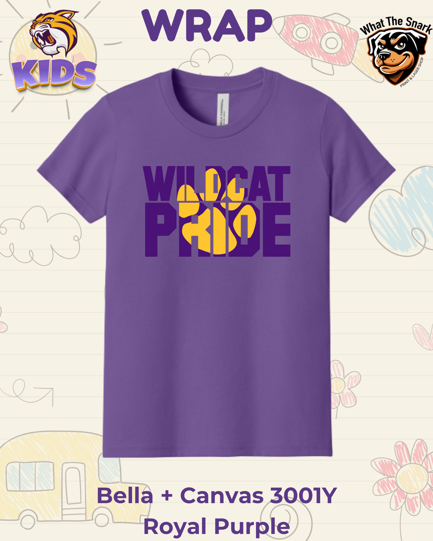 WRAP Wildcat Pride Youth Tee
