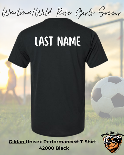 WWR Girls Soccer Quilted Performance Tshirt