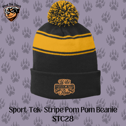 Wild Rose Wildcats Stacked Pom Pom Beanie