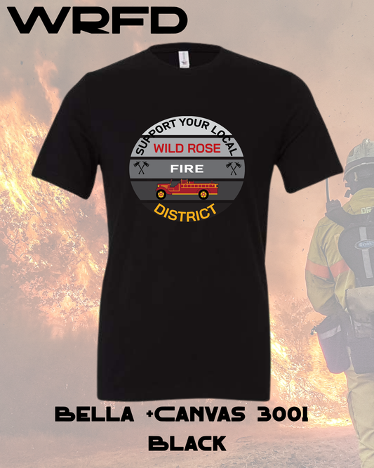WRFD Firetruck Supporter Emblem Tee