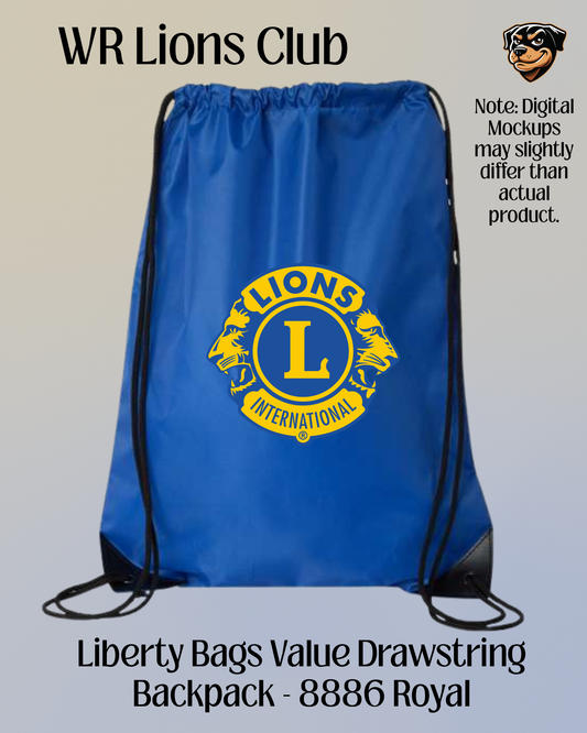 WR Lions Club Cinch Bag