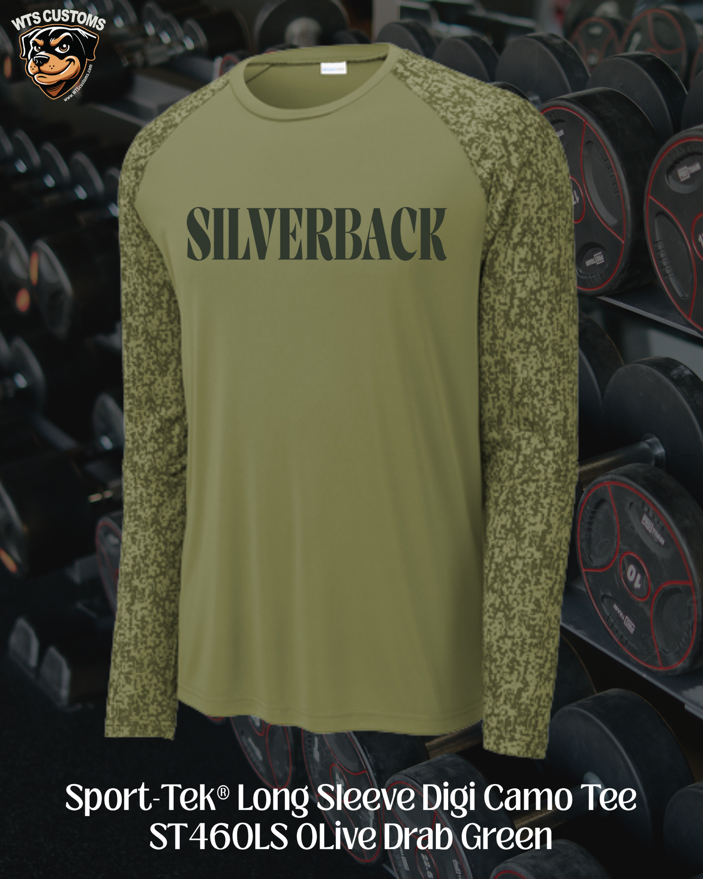 Silverback Text Camo Long Sleeve