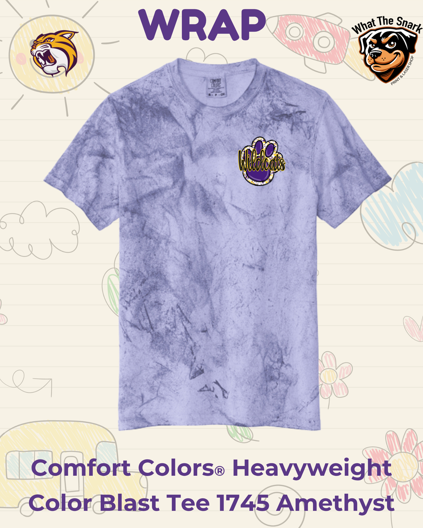 WRAP Livin' that Wildcats Life Tee