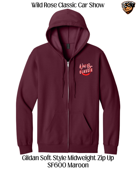 WR Classic Car Show Fueled Up and Ready to Roll Zip Up Hoodie