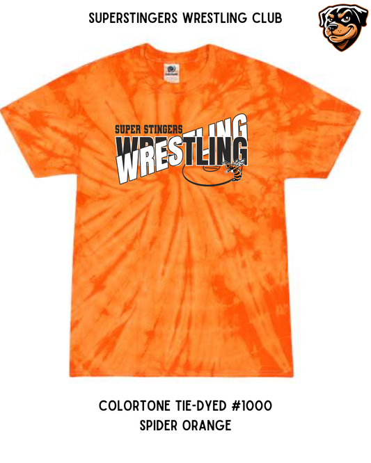 Super Stingers Layered Text Tie-Dye Tee
