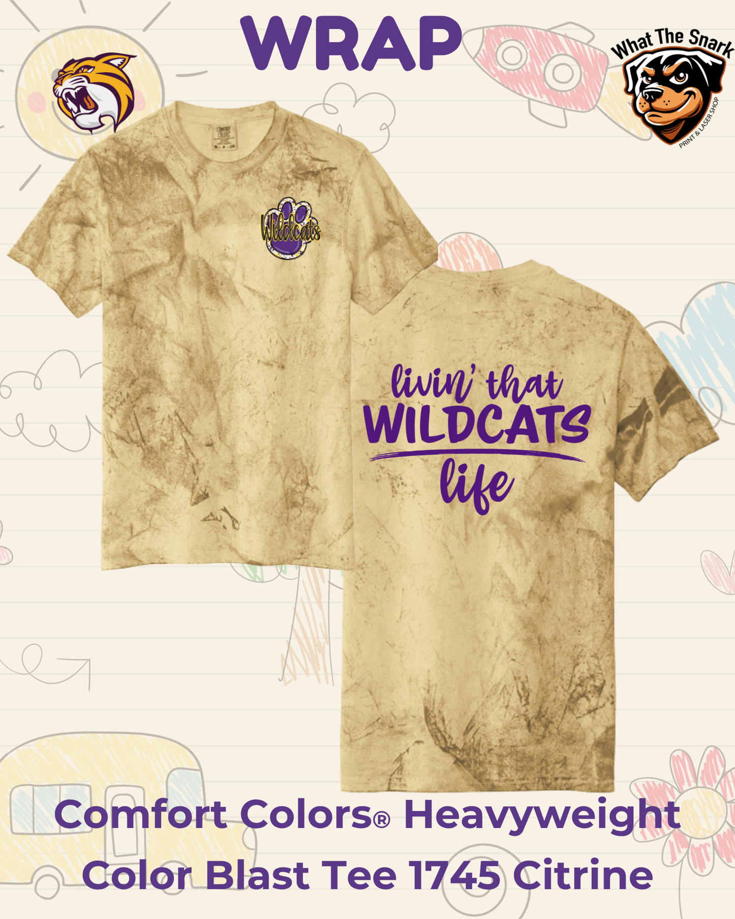 WRAP Livin' that Wildcats Life Tee