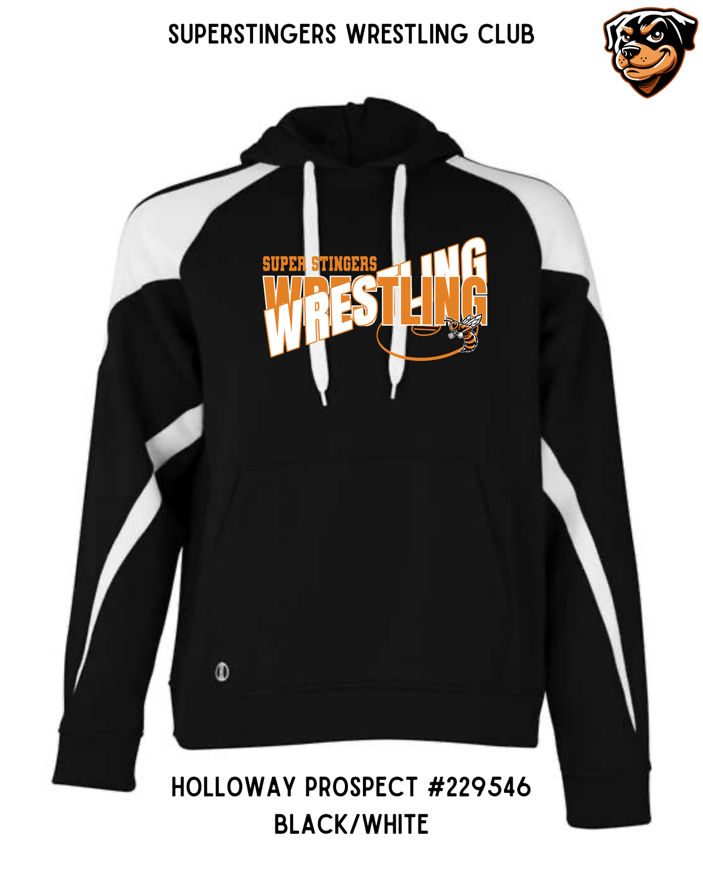 Super Stingers Layered Text Hoodie