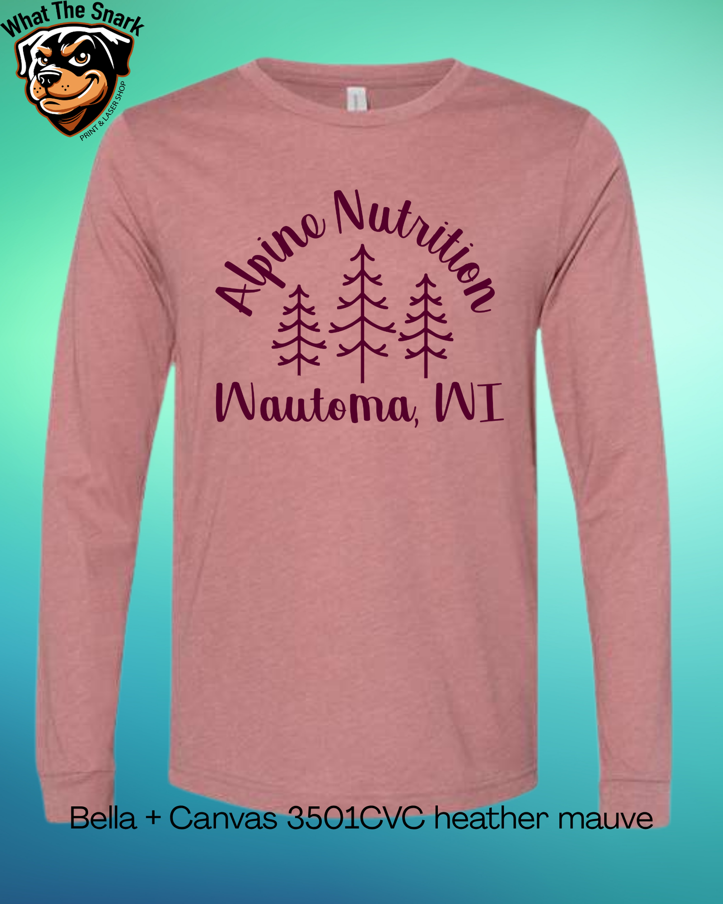 Alpine Trees Long Sleeve tee