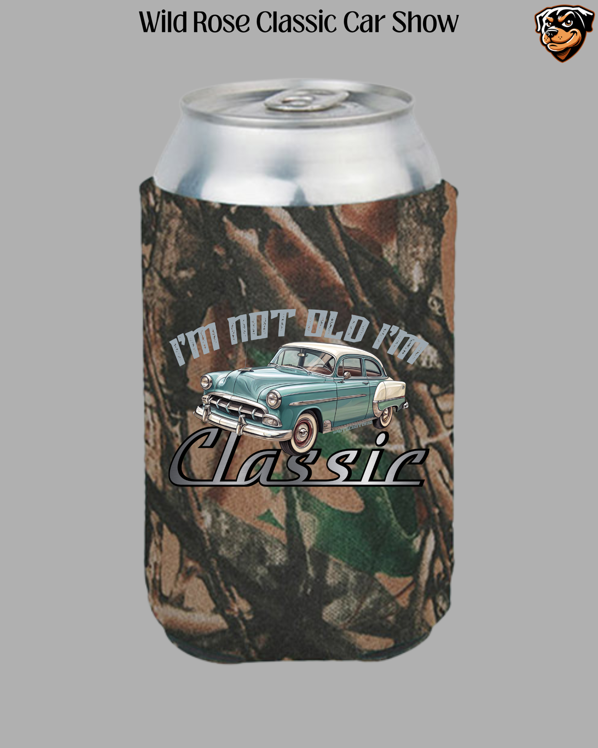 WR Classic Car Show I'm Not Old I'm Classic Koozie