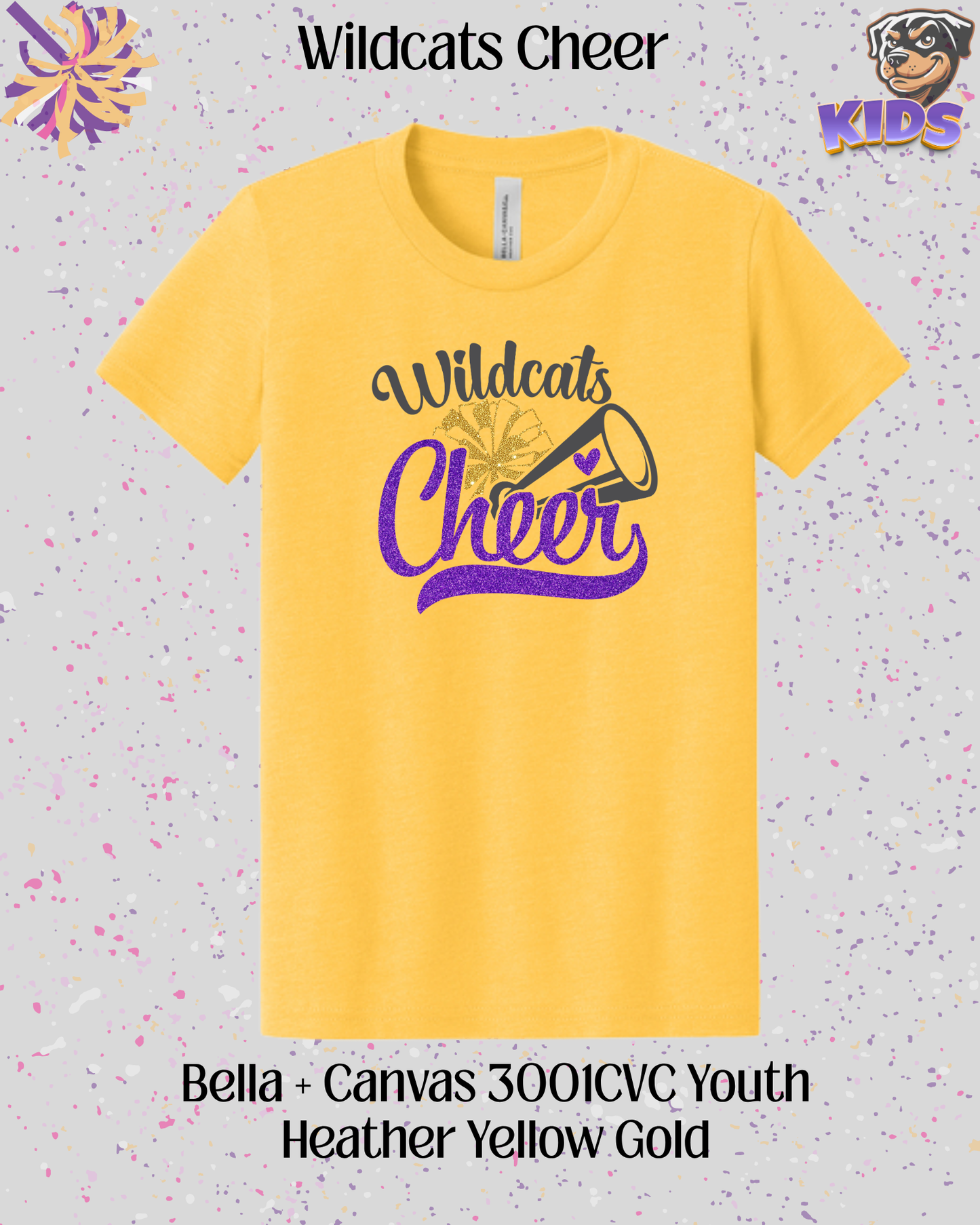 Wildcats Cheer Youth Tee