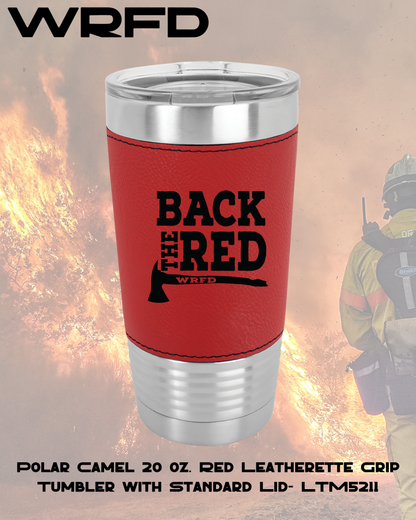 Back The Red WRFD 20oz Leatherette Tumbler