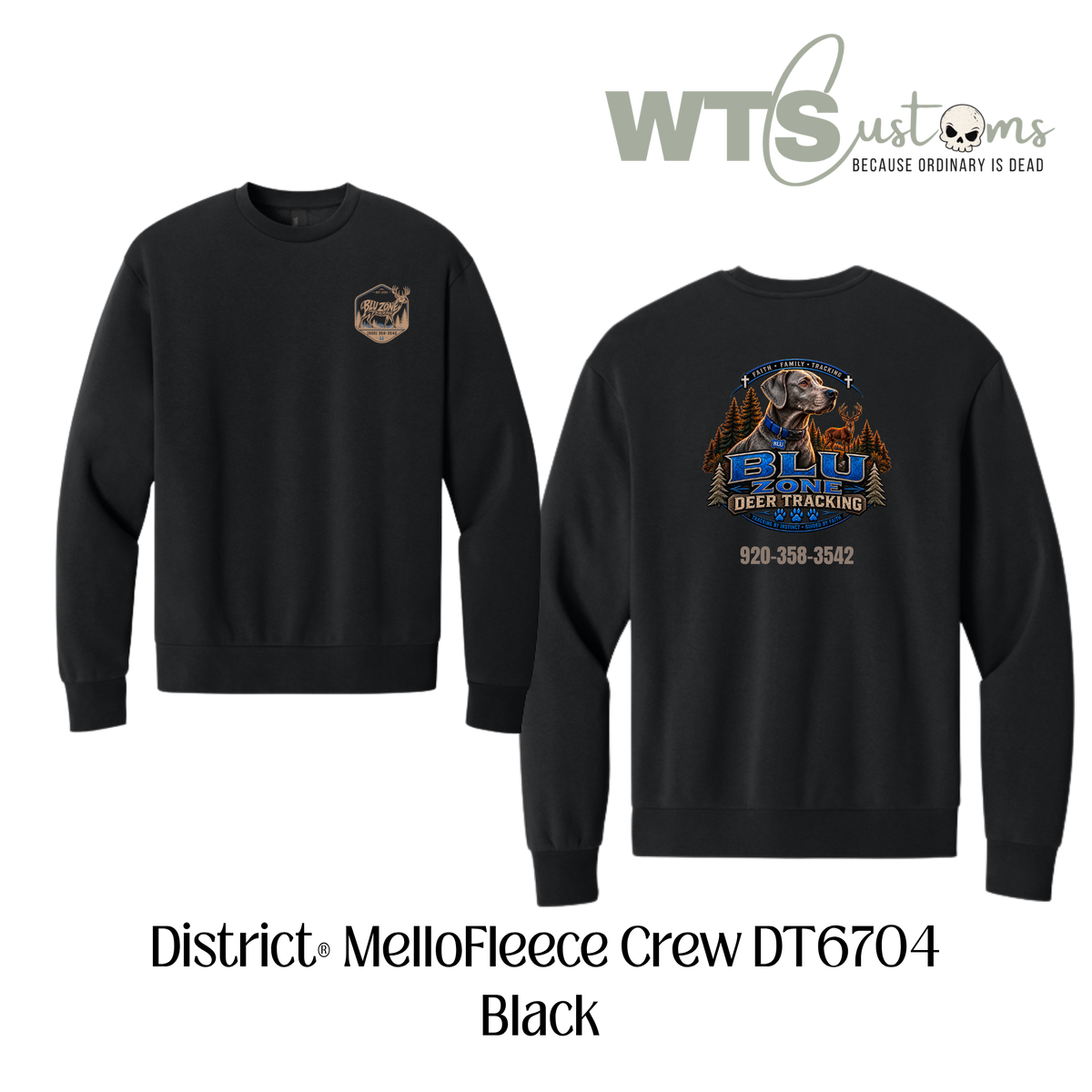Blu Zone MelloFleece Crew Neck Sweatshirt