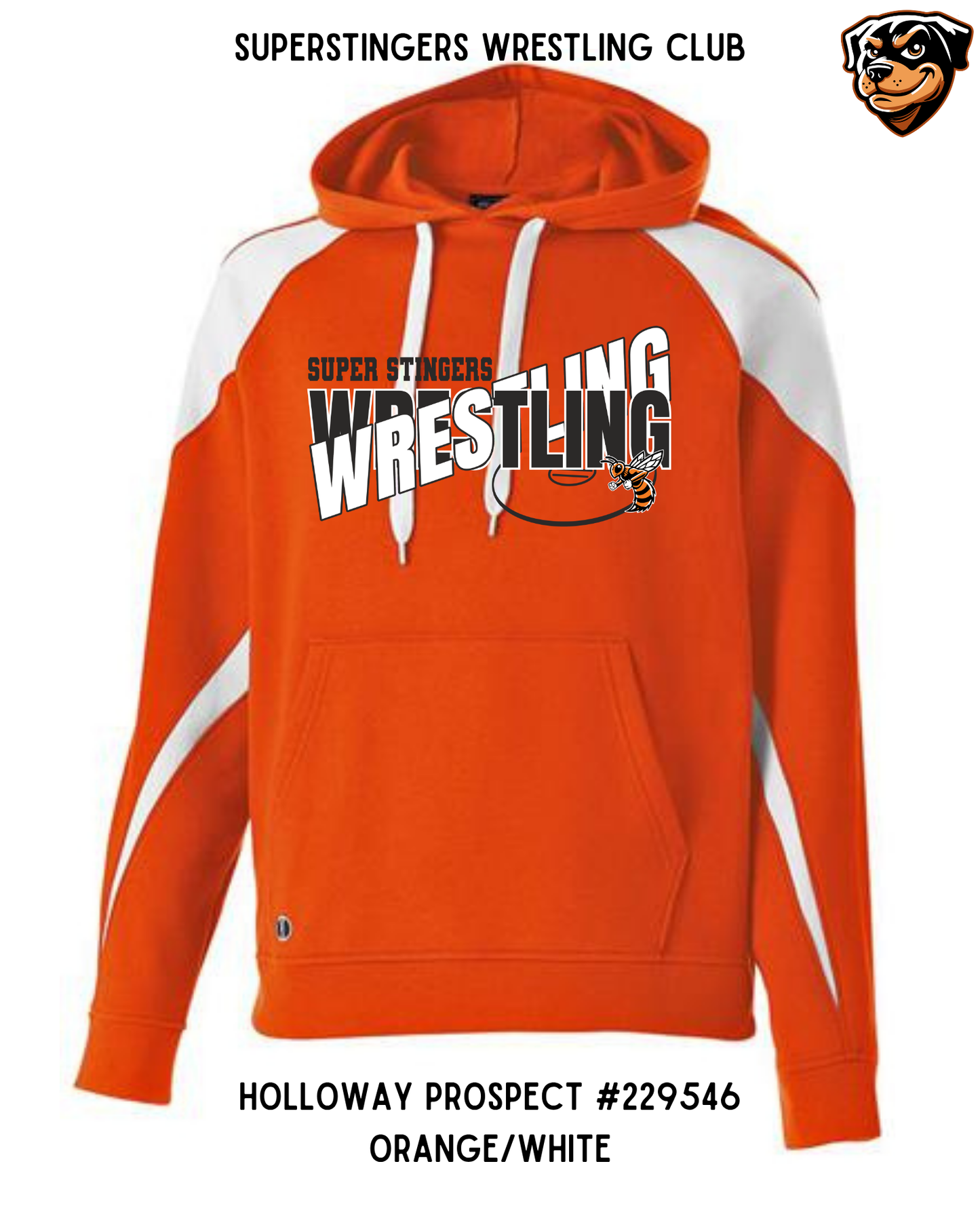 Super Stingers Layered Text Hoodie