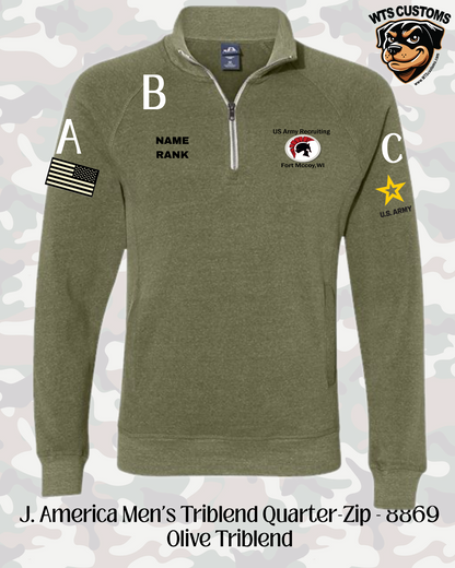 Fort Mccoy Logo J.America 1/4 Zip