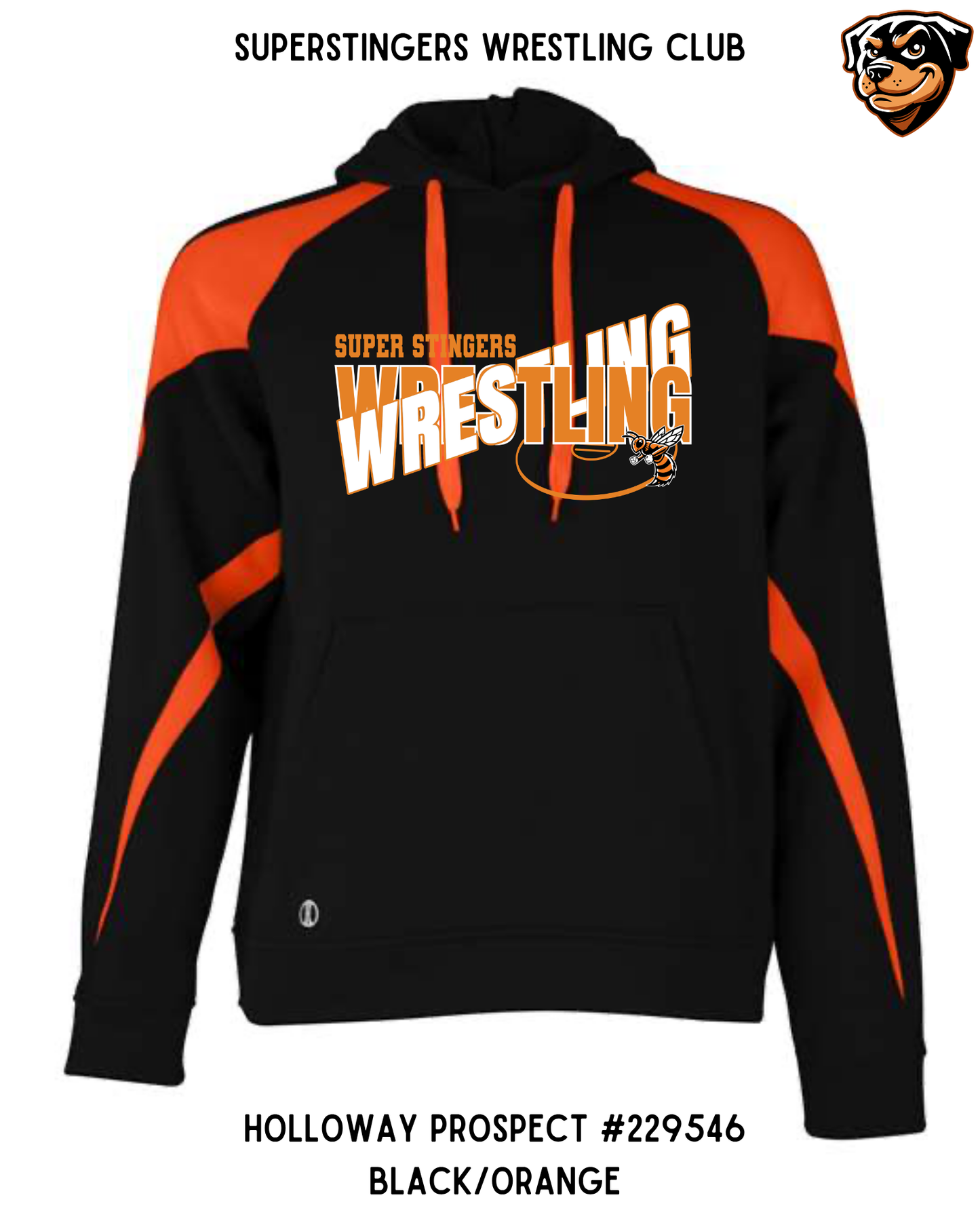 Super Stingers Layered Text Hoodie