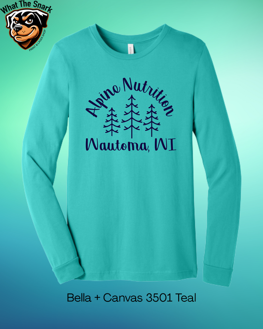 Alpine Trees Long Sleeve tee