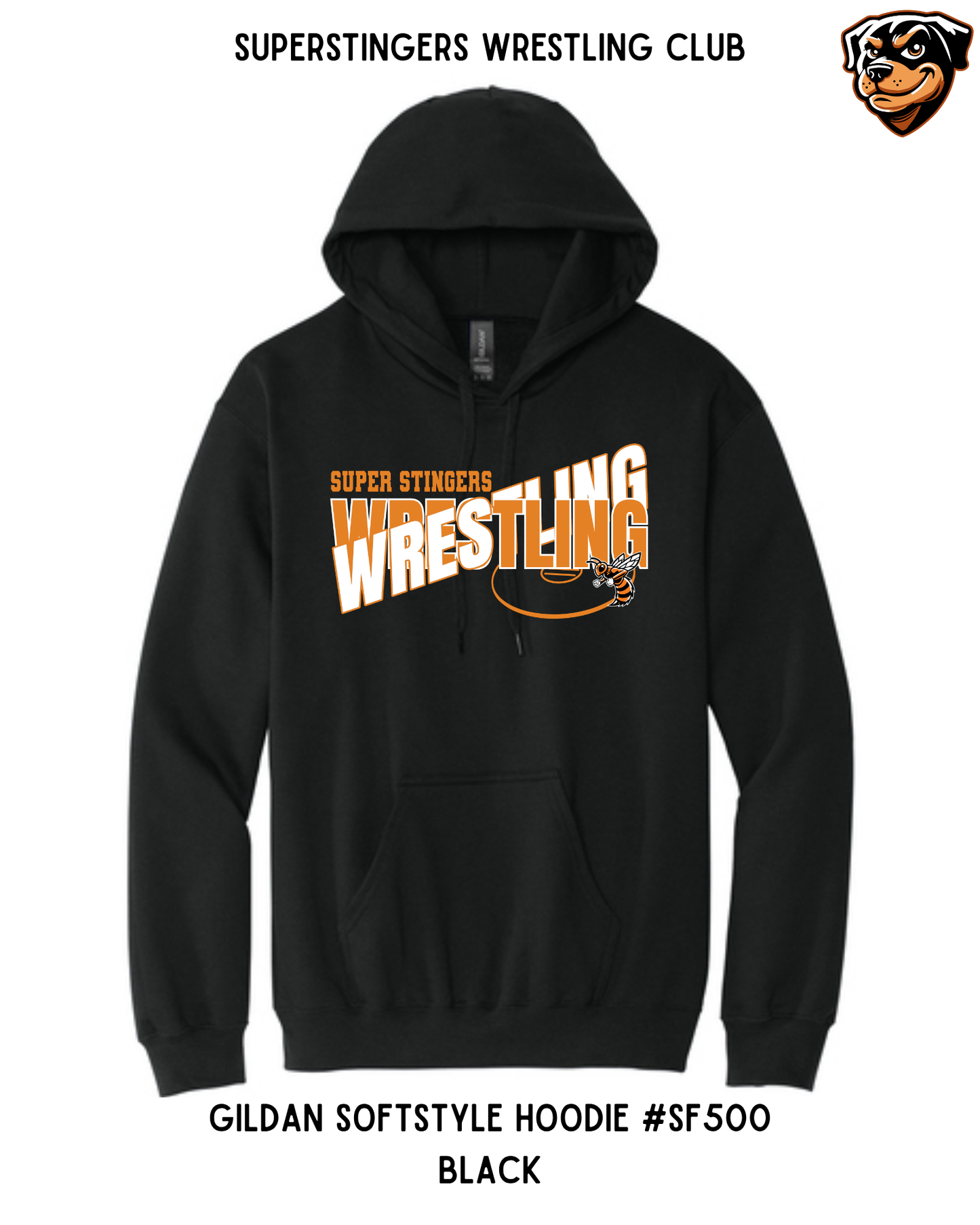 Super Stingers Layered Text Hoodie