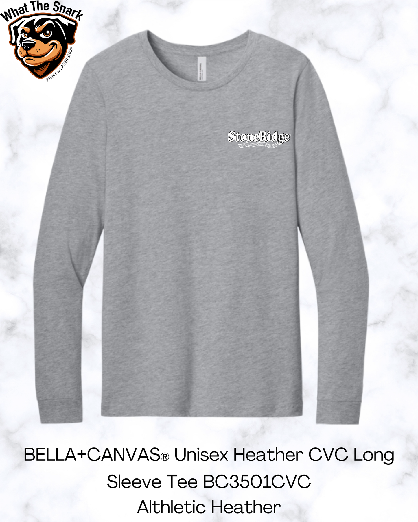 BELLA+CANVAS® Unisex Heather CVC Long Sleeve Tee