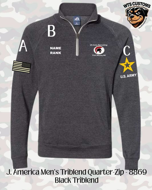 Fort Mccoy Logo J.America 1/4 Zip