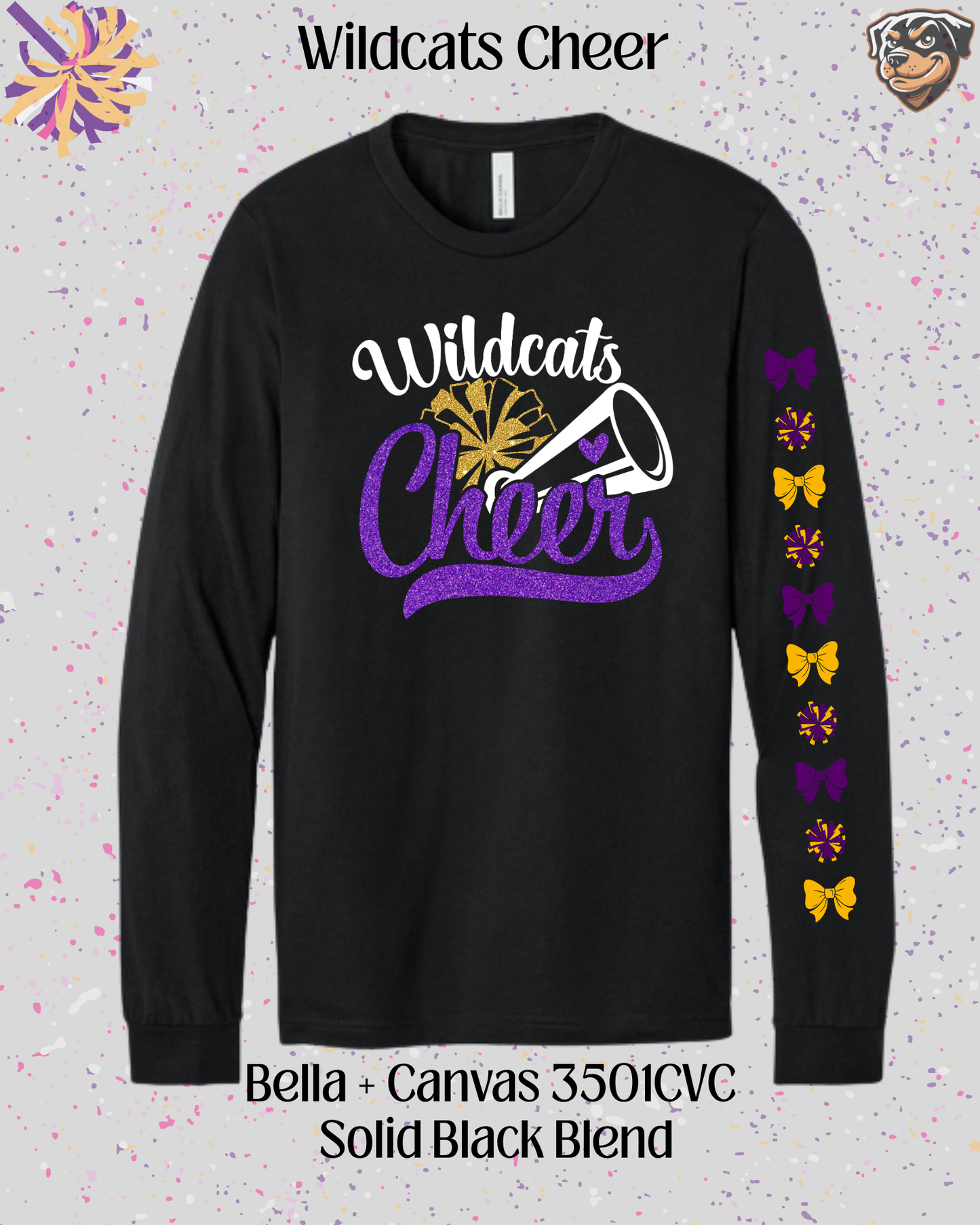 Wildcats Cheer Adult Long Sleeve