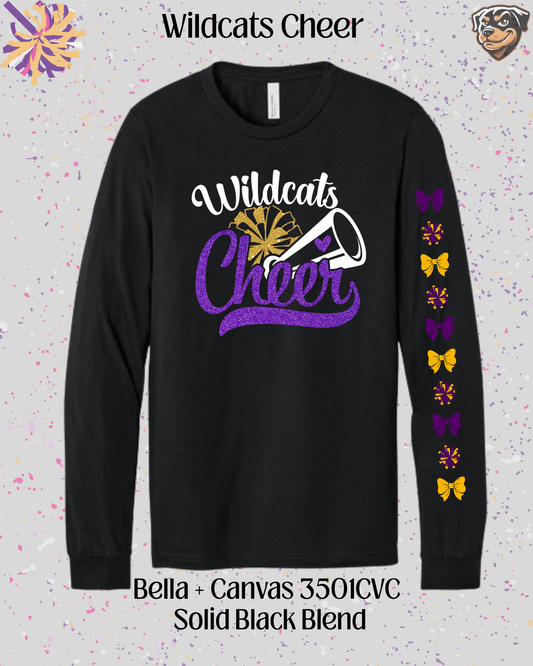 Wildcats Cheer Adult Long Sleeve