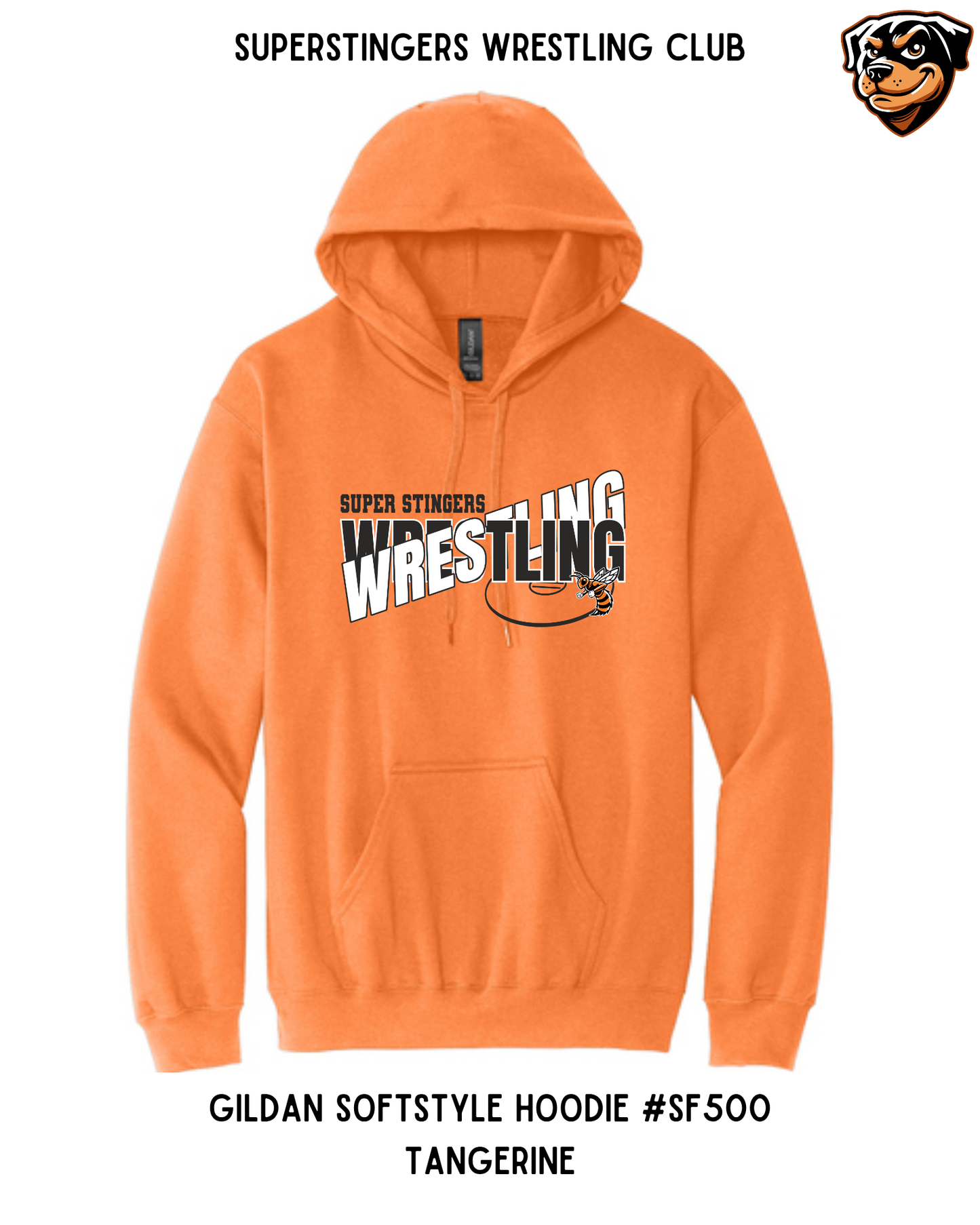 Super Stingers Layered Text Hoodie