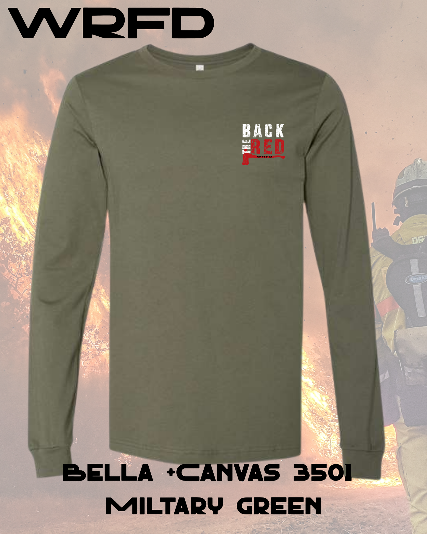 WRFD Back the Red Long Sleeve