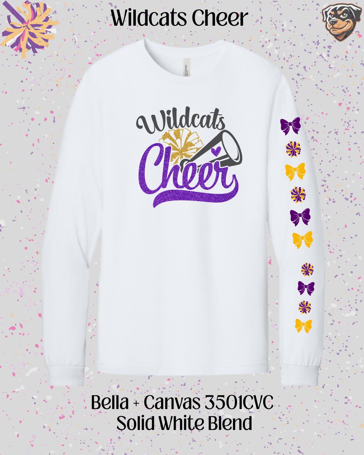 Wildcats Cheer Adult Long Sleeve