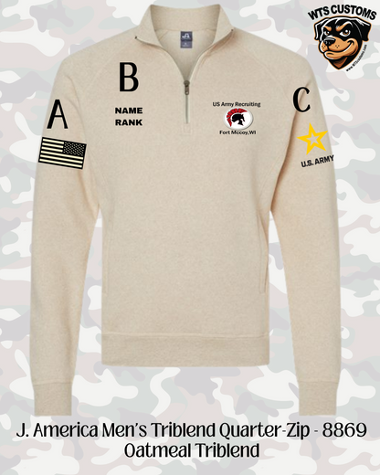 Fort Mccoy Logo J.America 1/4 Zip