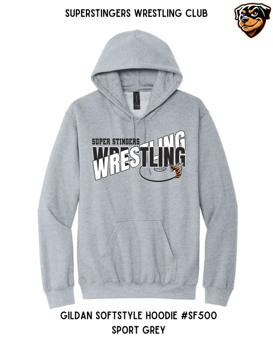 Super Stingers Layered Text Hoodie