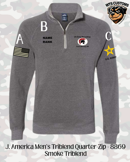 Fort Mccoy Logo J.America 1/4 Zip