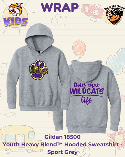 WRAP Livin' that Wildcats Life Youth Hoodie