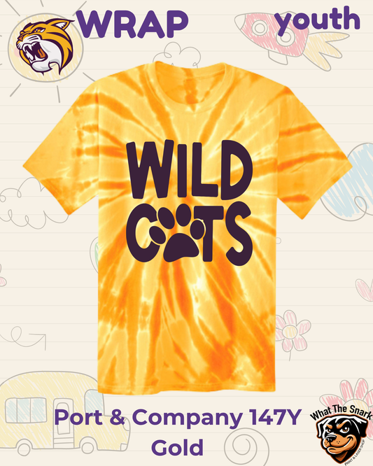 WRAP Wildcat Paws and Stripes Youth Tee