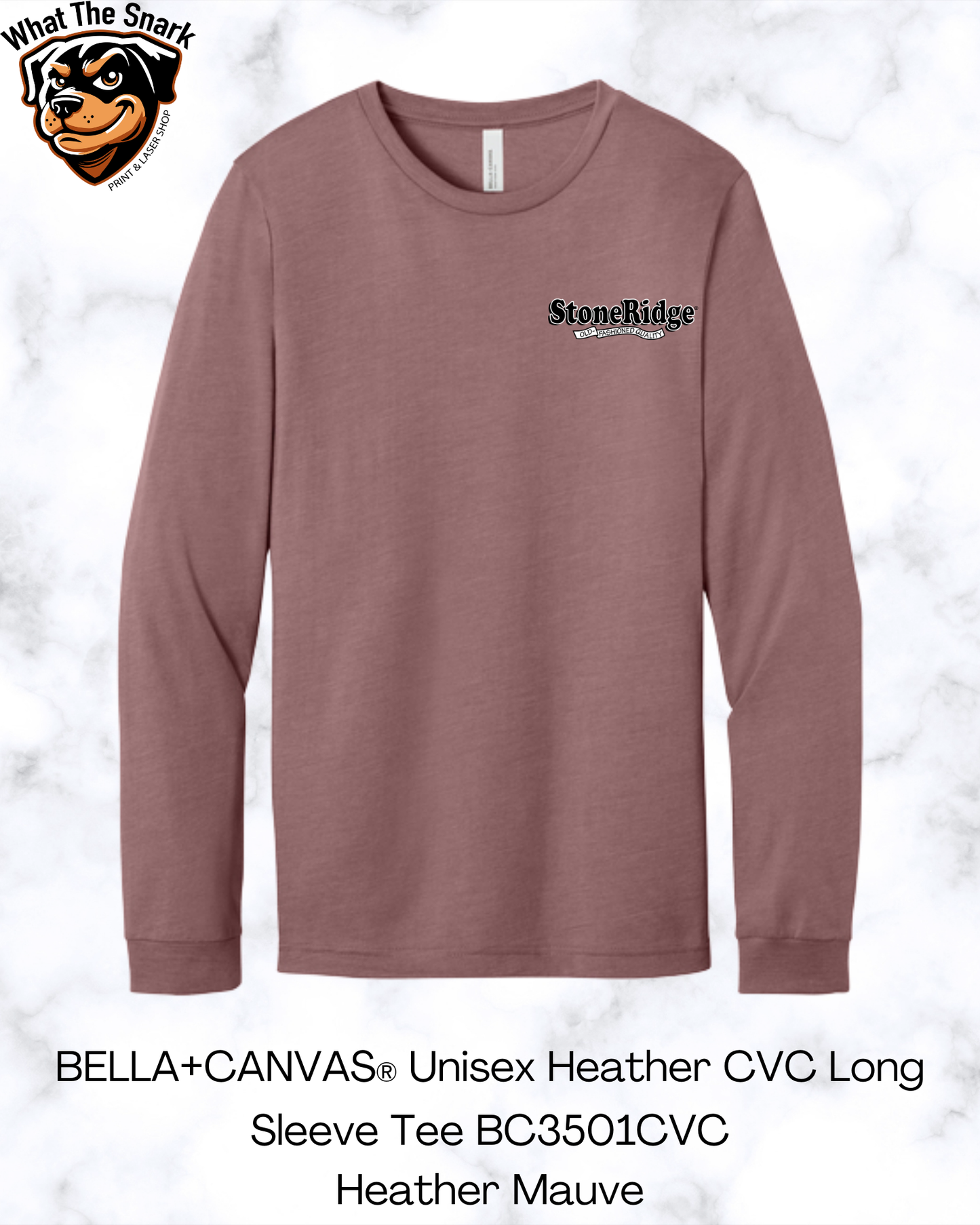 BELLA+CANVAS® Unisex Heather CVC Long Sleeve Tee