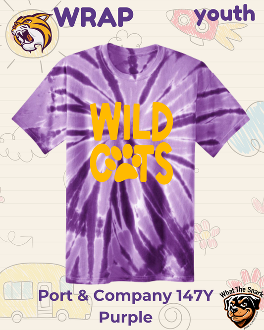 WRAP Wildcat Paws and Stripes Youth Tee