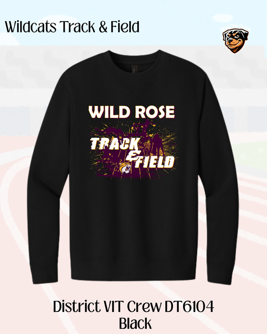 Wild Rose Track and Field Crew Neck Sweatshirt