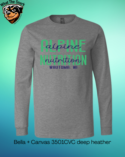 Alpine Nutrition Double Text Long Sleeve tee