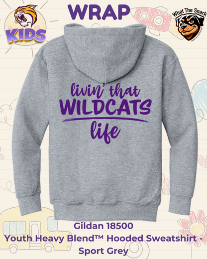 WRAP Livin' that Wildcats Life Youth Hoodie