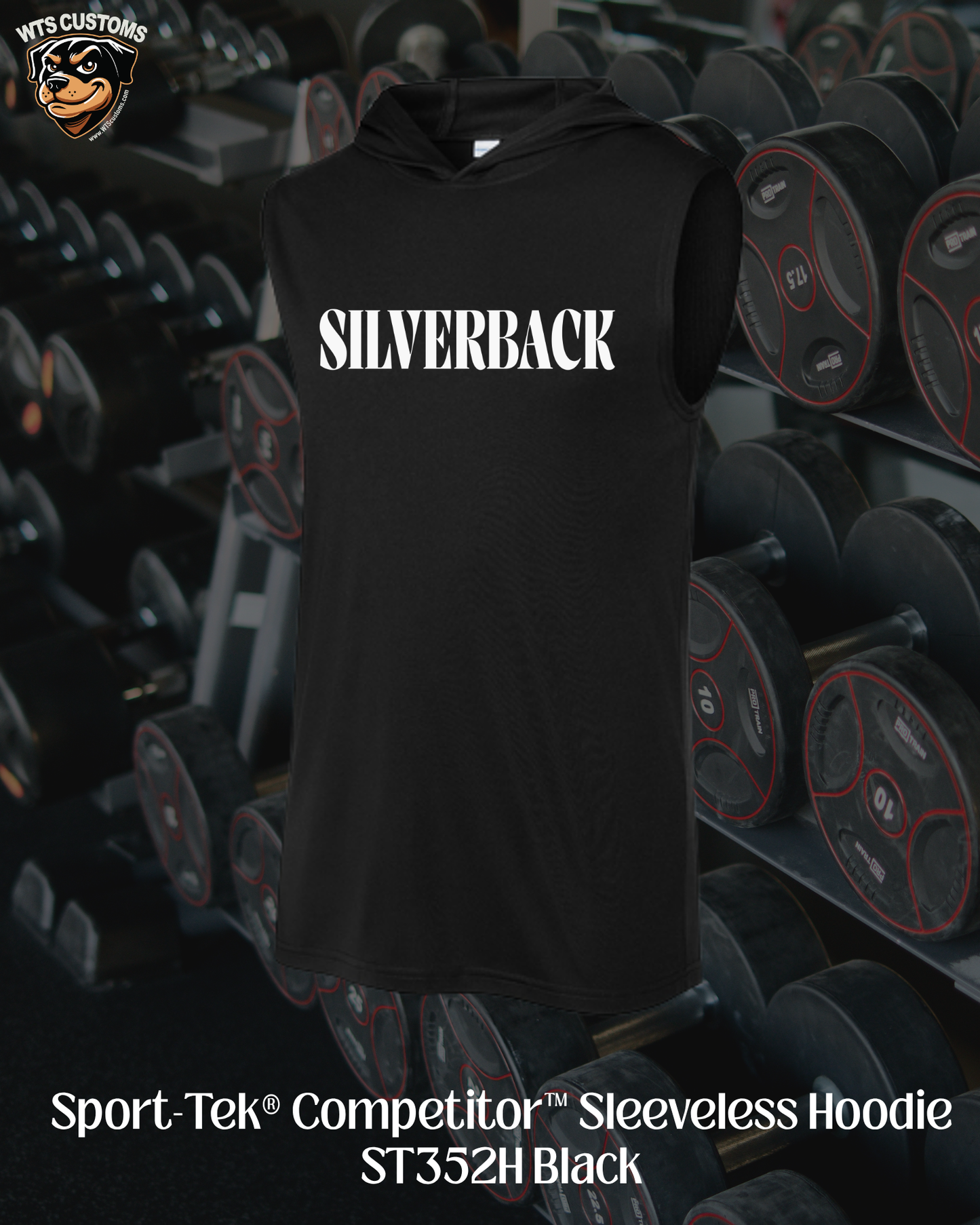 Silverback Moisture-Wick Sleeveless Hoodie