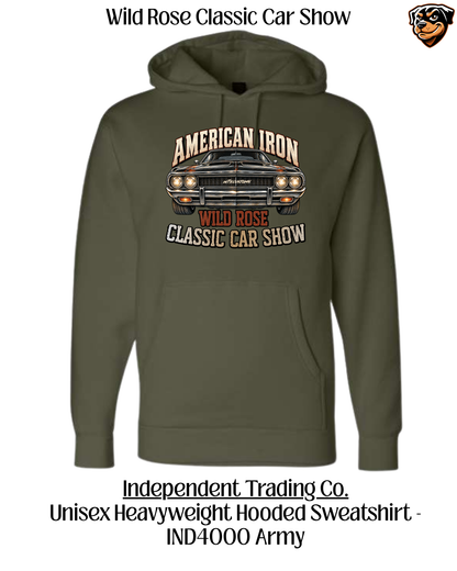 WR Classic Car Show American Iron Heavy Weight Hoodie
