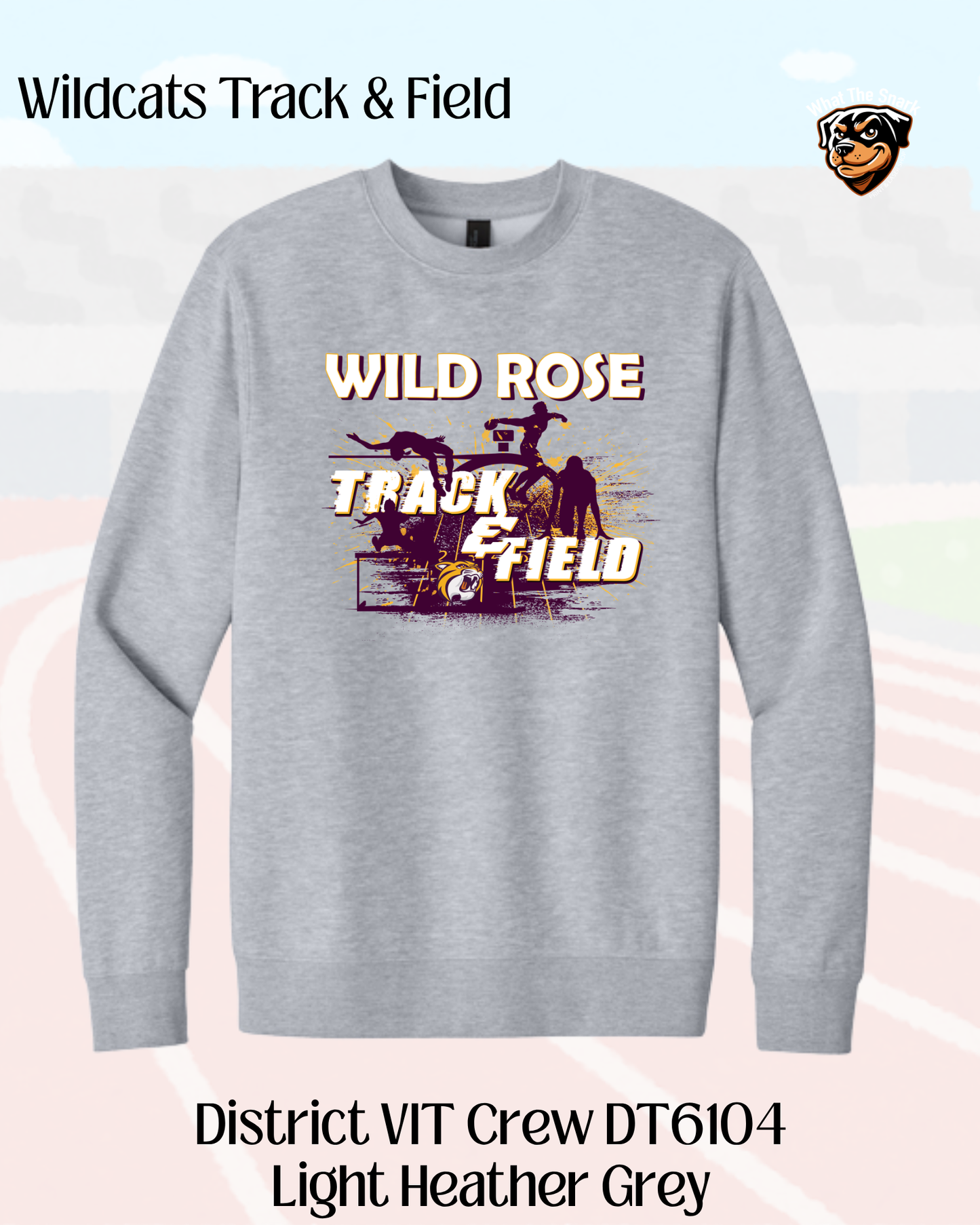 Wild Rose Track and Field Crew Neck Sweatshirt