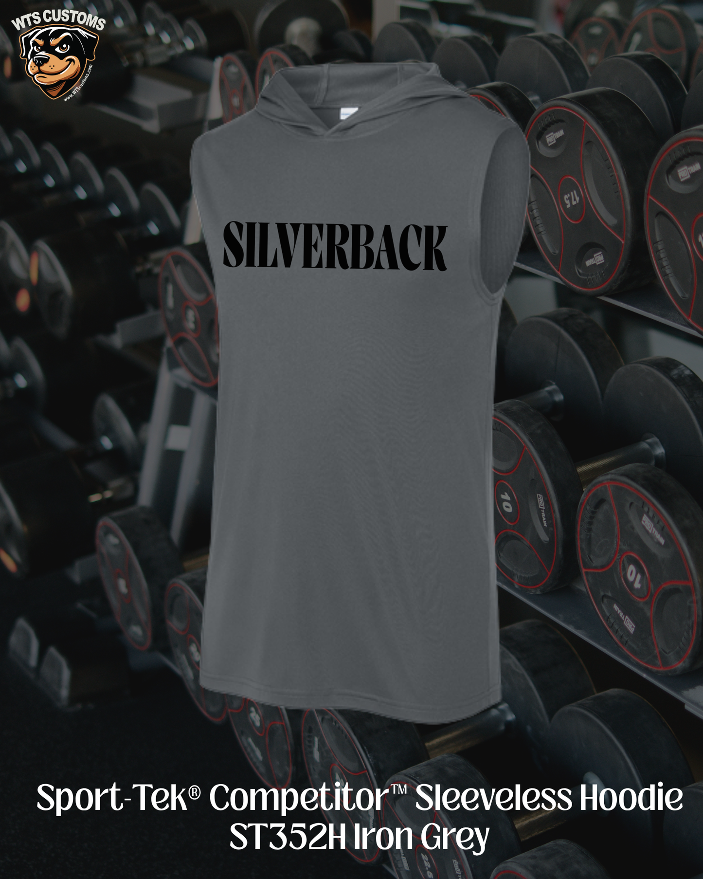 Silverback Moisture-Wick Sleeveless Hoodie