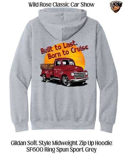 WR Classic Car Show Born To Cruise Zip Up Hoodie
