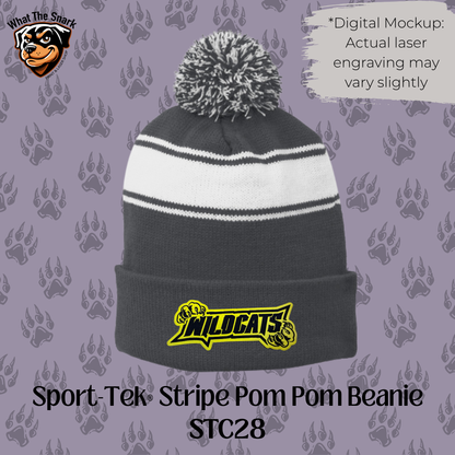 Wildcats Attach Pom Pom Beanie